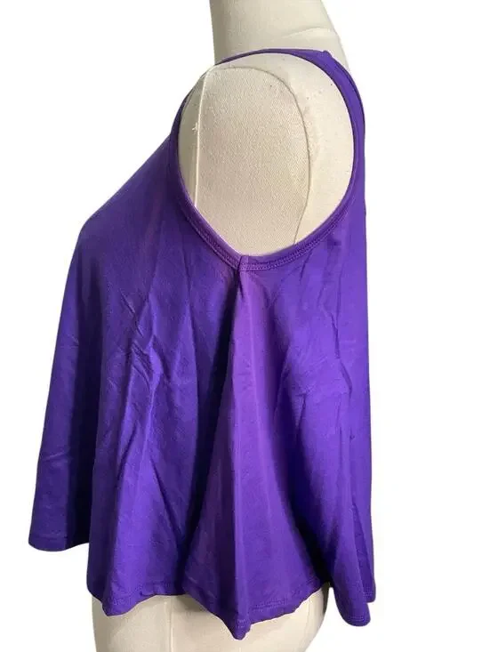 Rhea Purple Harem Pants + Crop Tank Set Boho Festival Bundle NWT + Flawed Top - Picture 9 of 9